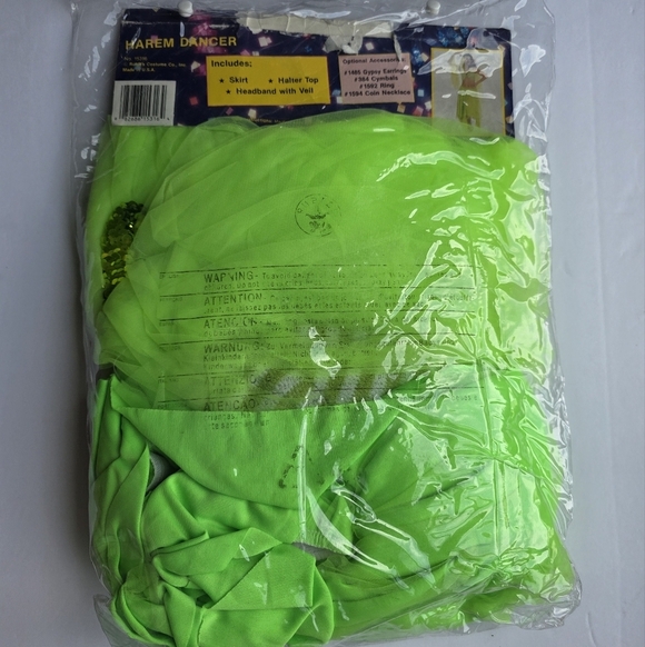 Rubie's Green Harem Belly Dancer Costume Size Medium - Picture 3 of 16